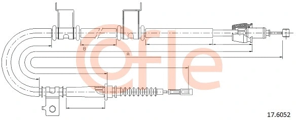 Cable Pull, parking brake (17.6052)