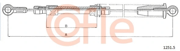 Cable Pull, parking brake (1251.5)
