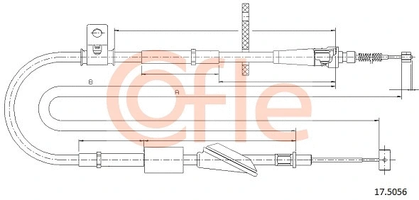 Cable Pull, parking brake (17.5056)