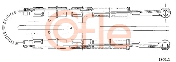 Cable Pull, parking brake (1901.1)