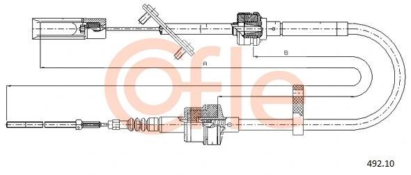Cable Pull, clutch control (492.10)