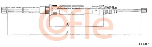 Cable Pull, parking brake (11.607)