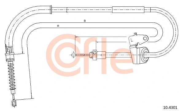 Cable Pull, parking brake (92.10.4301)