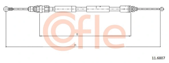 Cable Pull, parking brake (11.6807)