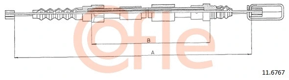 Cable Pull, parking brake (11.6767)