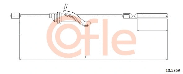 Cable Pull, parking brake (10.5369)