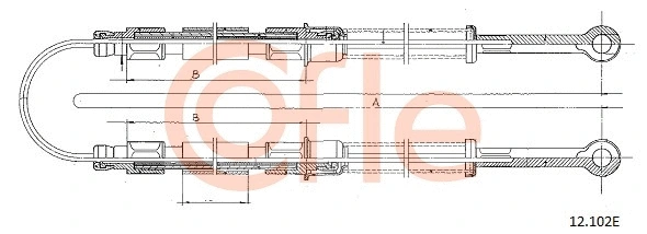 Cable Pull, parking brake (12.102E)