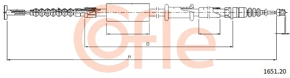 Cable Pull, parking brake (92.1651.20)
