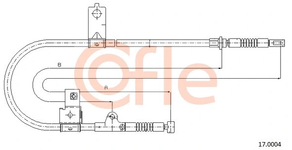 Cable Pull, parking brake (17.0004)