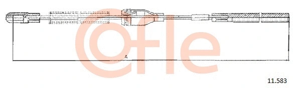 Cable Pull, parking brake (11.583)