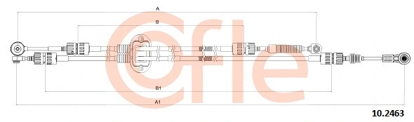 Cable Pull, manual transmission (10.2463)