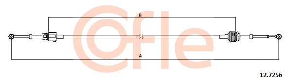 Cable Pull, manual transmission (12.7256)