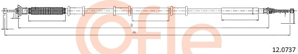 Cable Pull, parking brake (12.0737)