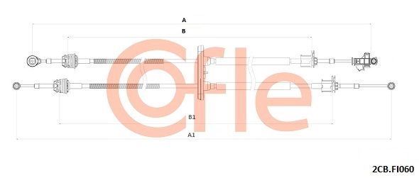 Cable Pull, manual transmission (92.2CB.FI060)