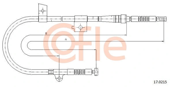 Cable Pull, parking brake (17.0215)