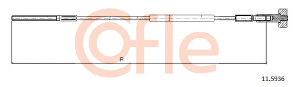 Cable Pull, parking brake (11.5936)