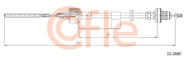 Cable Pull, clutch control (15.2685)