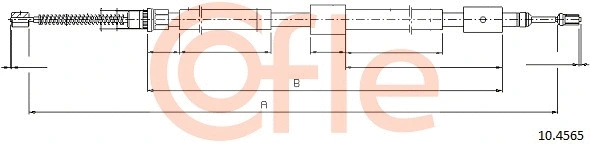 Cable Pull, parking brake (10.4565)