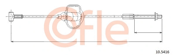 Cable Pull, parking brake (10.5416)