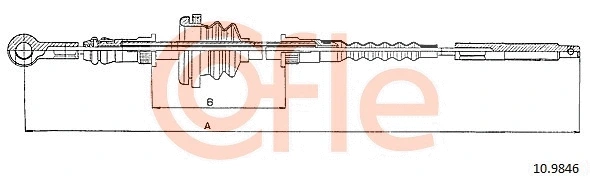 Cable Pull, parking brake (10.9846)