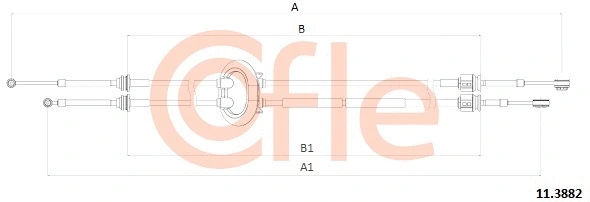 Cable Pull, manual transmission (92.11.3882)
