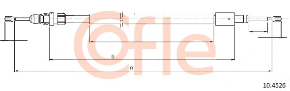 Cable Pull, parking brake (10.4526)