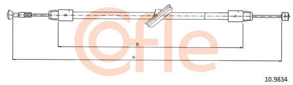 Cable Pull, parking brake (10.9834)