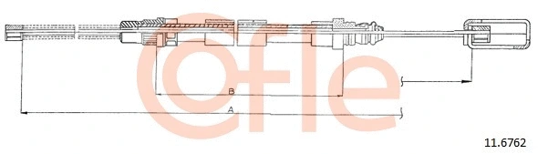 Cable Pull, parking brake (11.6762)