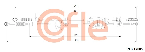 Cable Pull, manual transmission (2CB.TY005)