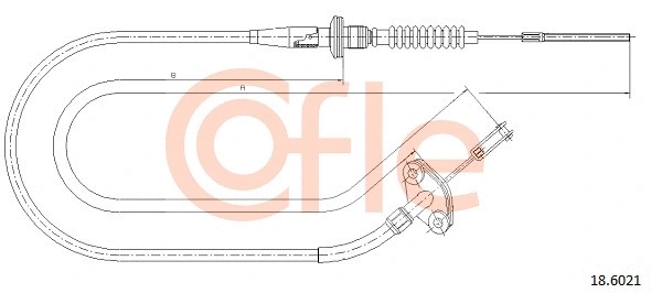 Cable Pull, clutch control (18.6021)
