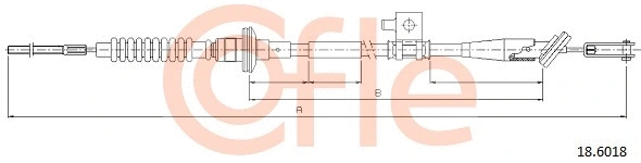 Cable Pull, clutch control (18.6018)
