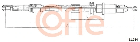 Cable Pull, parking brake (11.584)