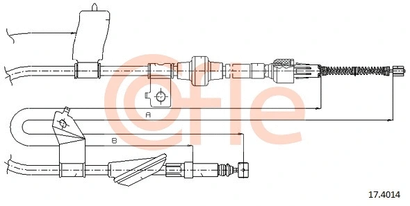 Cable Pull, parking brake (17.4014)