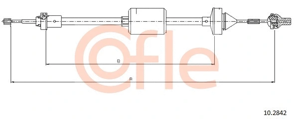 Cable Pull, clutch control (10.2842)
