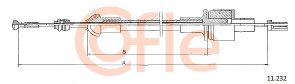 Cable Pull, clutch control (11.232)