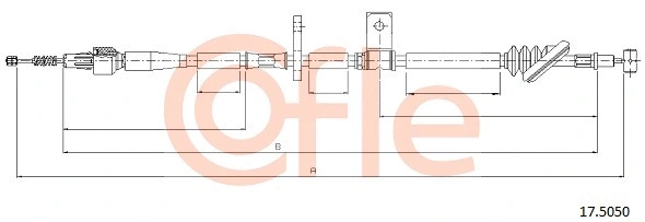 Cable Pull, parking brake (17.5050)