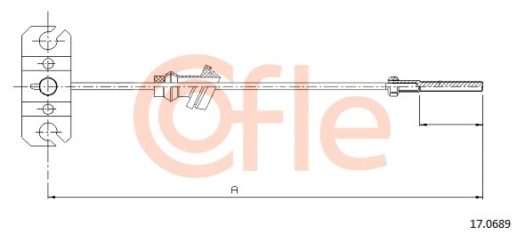 Cable Pull, parking brake (17.0689)
