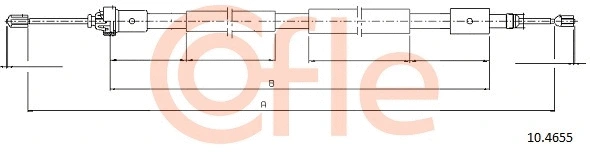 Cable Pull, parking brake (10.4655)