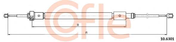 Cable Pull, parking brake (92.10.6301)