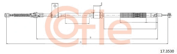 Cable Pull, parking brake (17.3530)