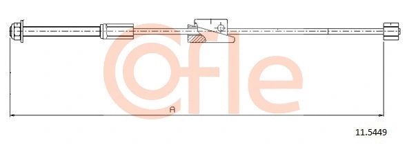 Cable Pull, parking brake (11.5449)