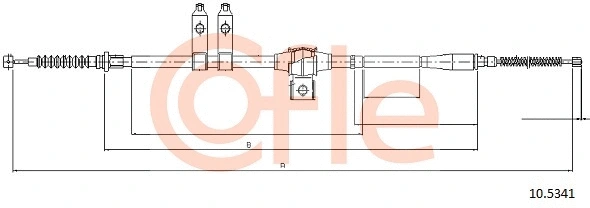 Cable Pull, parking brake (10.5341)