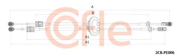 Cable Pull, manual transmission (92.2CB.PE006)