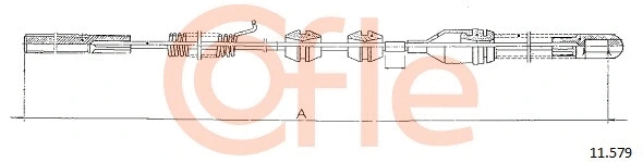 Cable Pull, parking brake (11.579)