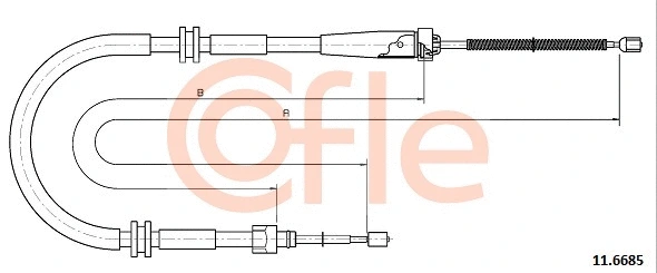 Cable Pull, parking brake (11.6685)