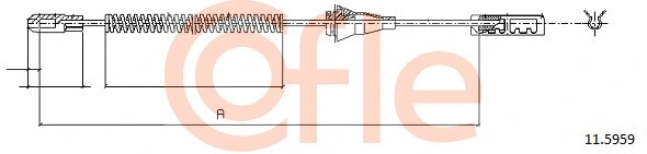 Cable Pull, parking brake (92.11.5959)