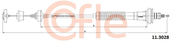 Cable Pull, clutch control (11.3028)