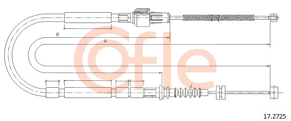 Cable Pull, parking brake (17.2725)