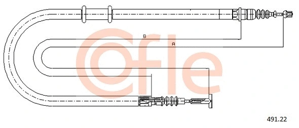 Cable Pull, parking brake (491.22)