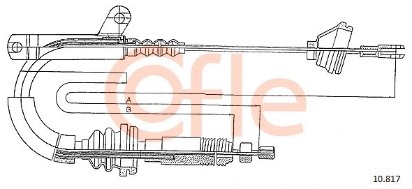 Cable Pull, parking brake (10.817)